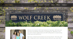 Desktop Screenshot of mywolfcreek.com