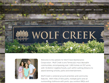 Tablet Screenshot of mywolfcreek.com